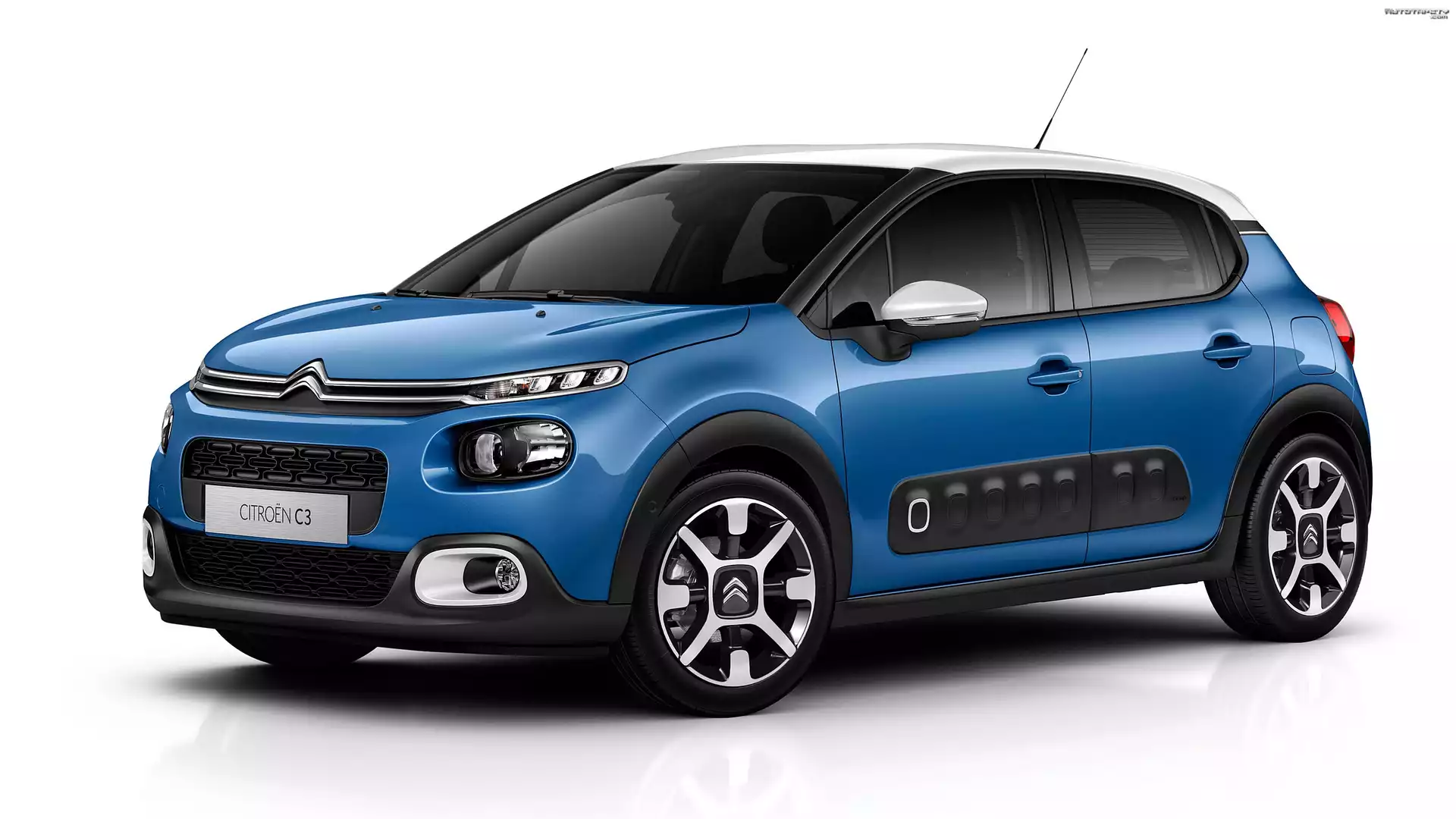 Niebieski, Citroen C3, 2016