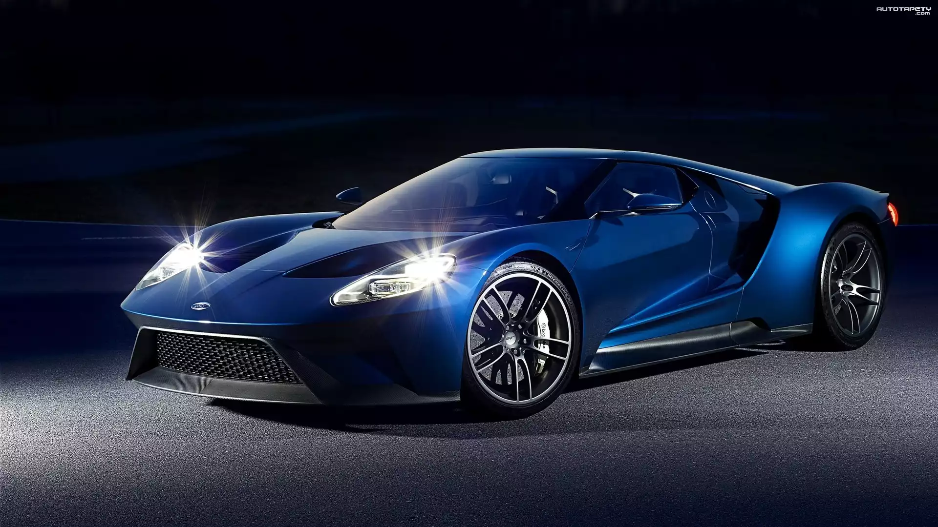 Niebieski, Ford GT, 2017