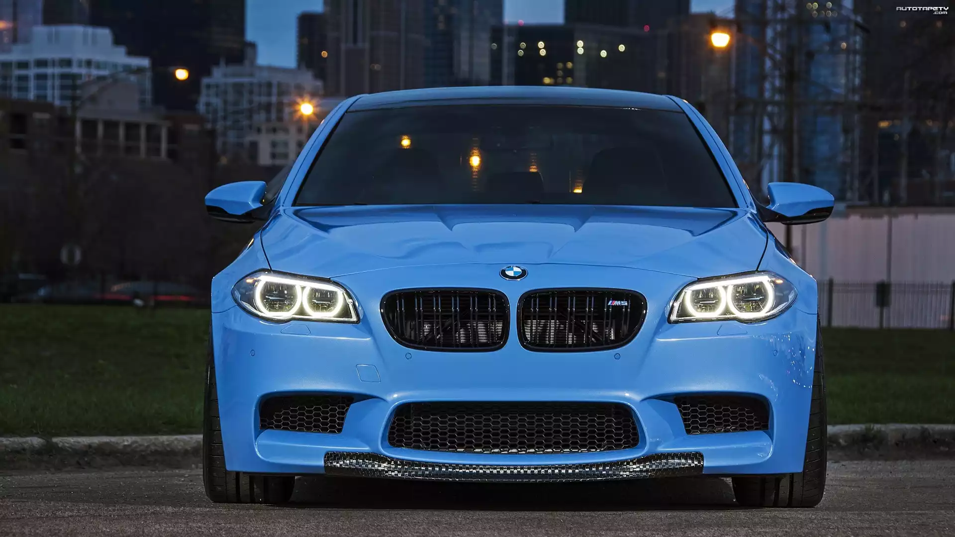 Niebieski, Samochód, BMW, M5, F10