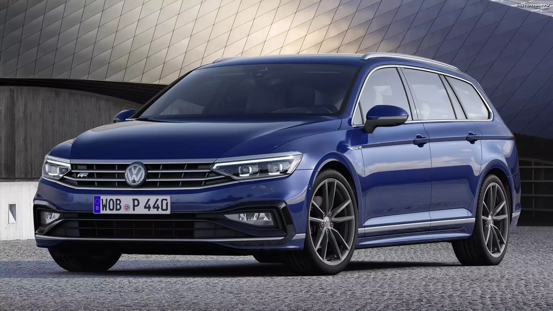 Niebieski, Volkswagen Passat B8