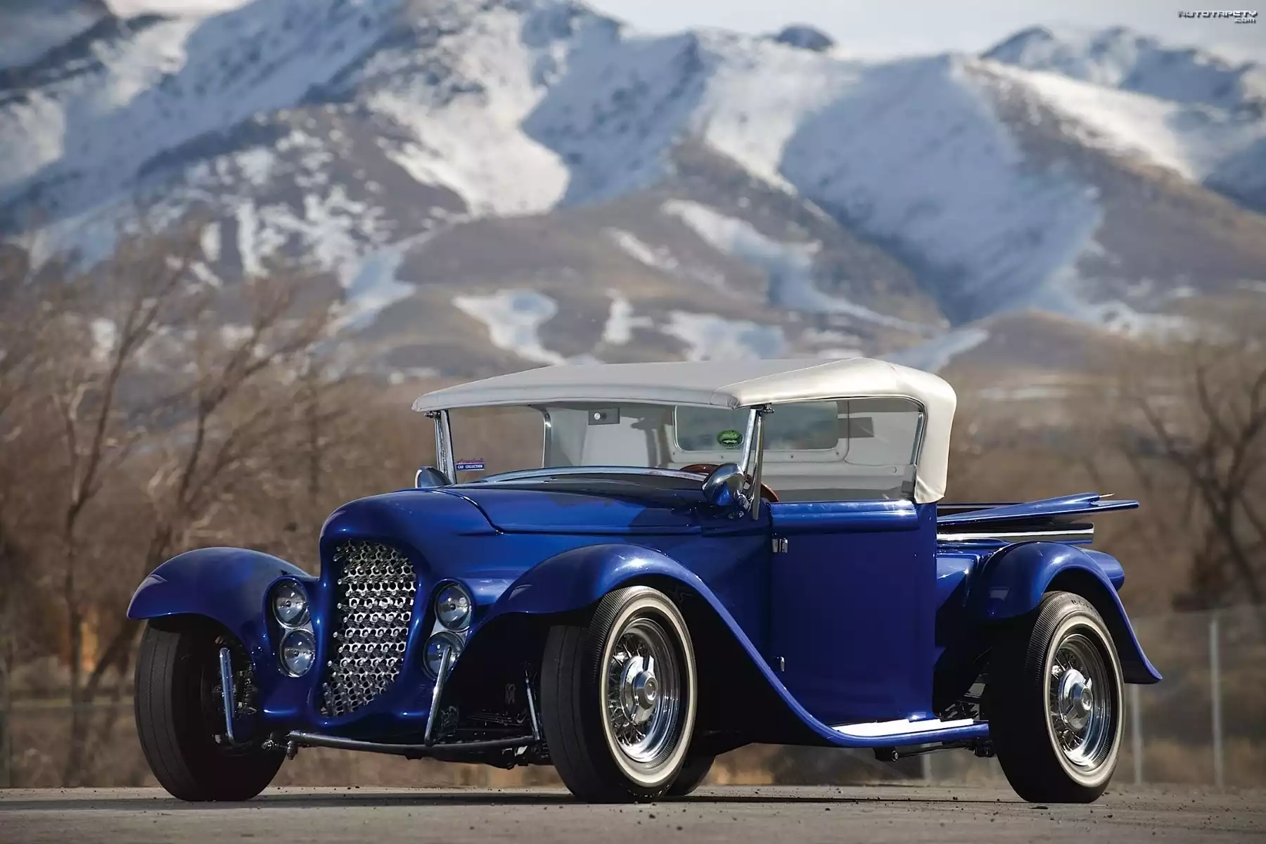 Niebieski, Ford, Eclipse, Roadster, 1932