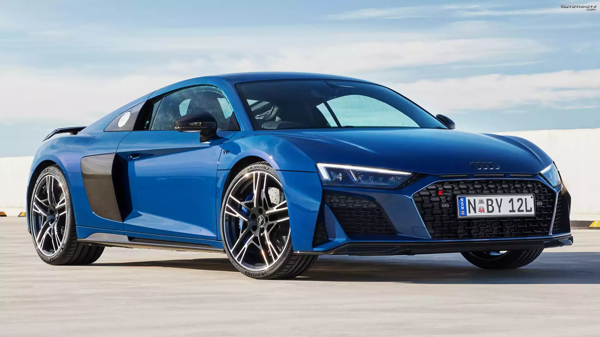 Niebieskie, Audi R8 Coupe Performance