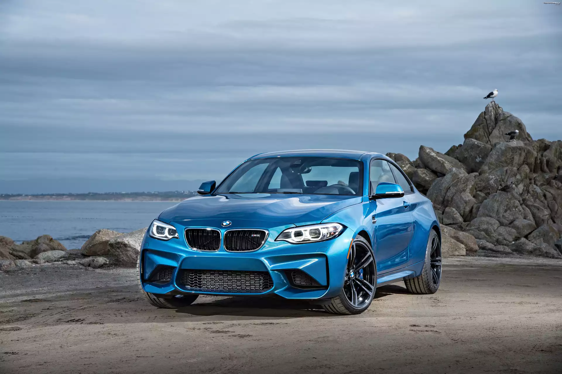 Niebieskie, BMW M2 Coupe, F87, 2016