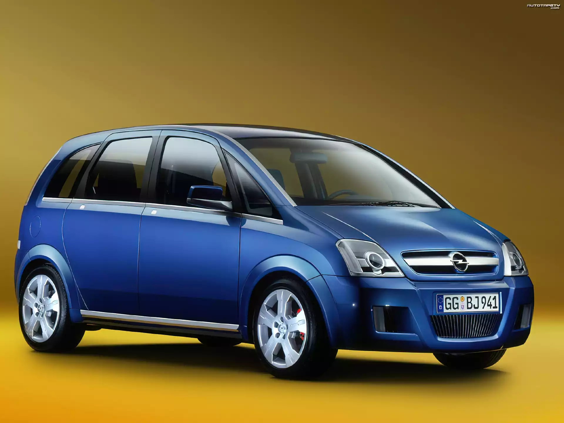 Niebieski, Opel Meriva