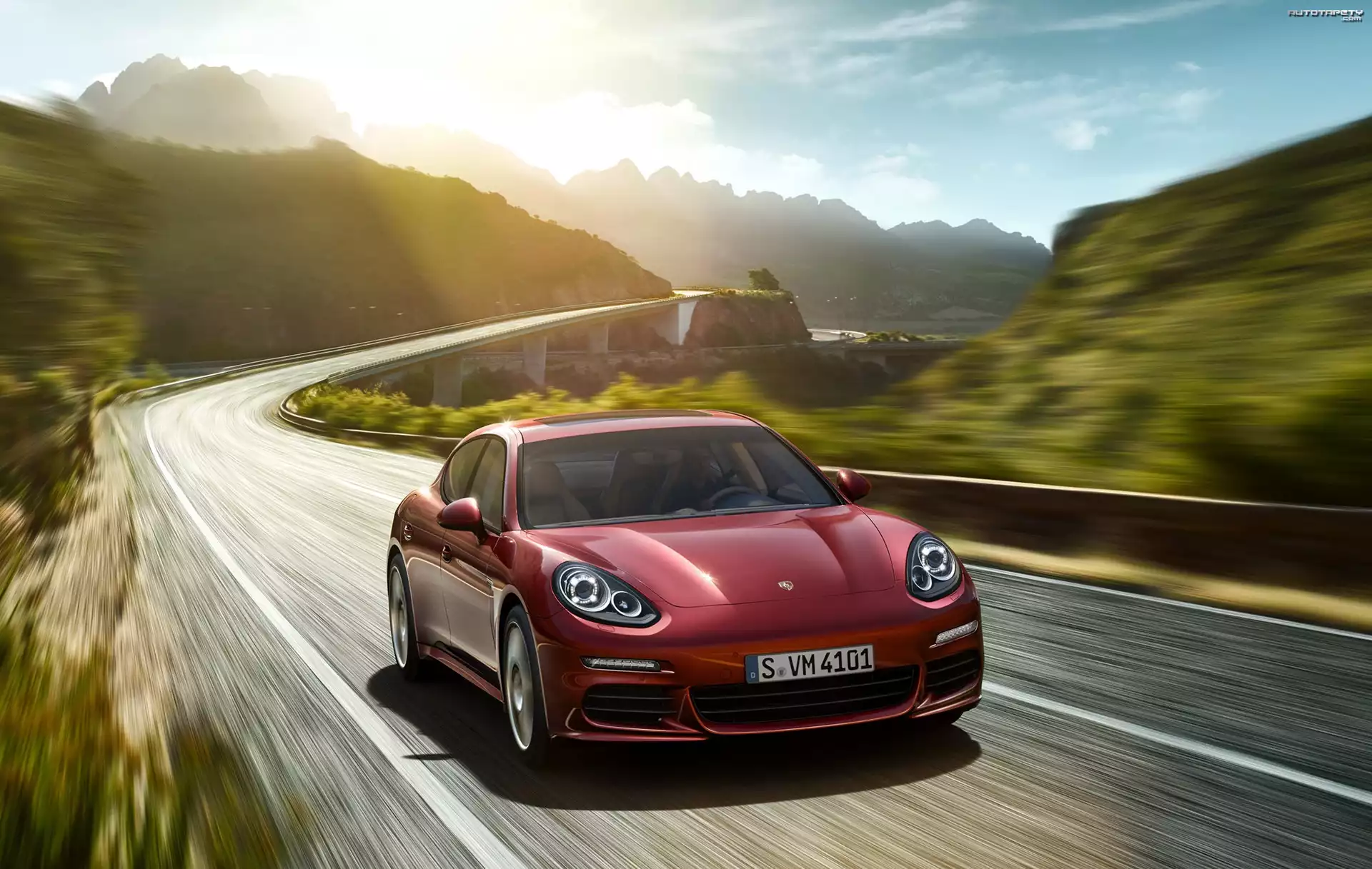 Porsche Panamera S E-Hybrid, 2014, Droga