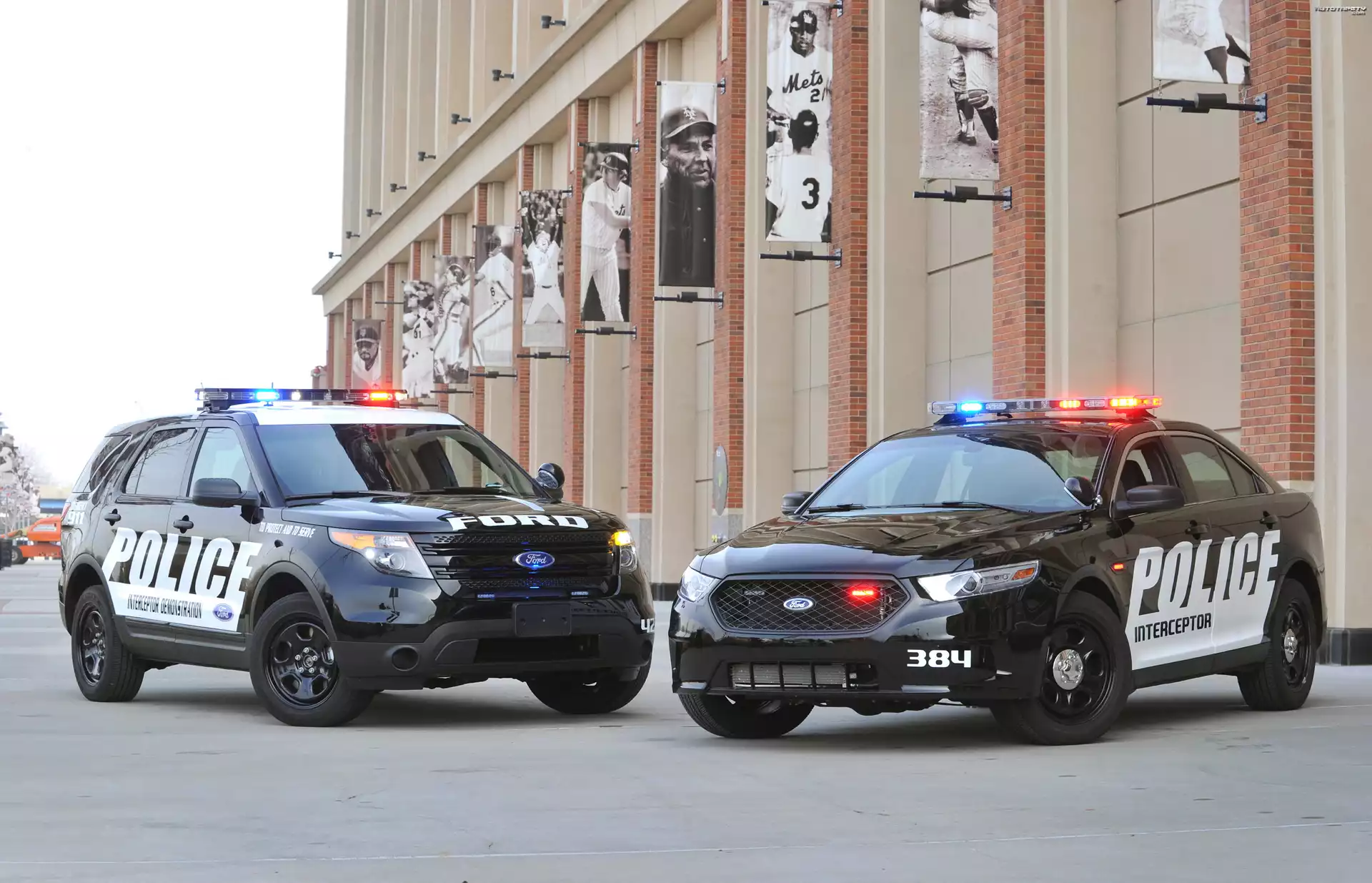Samochody, Policyjne, Ford