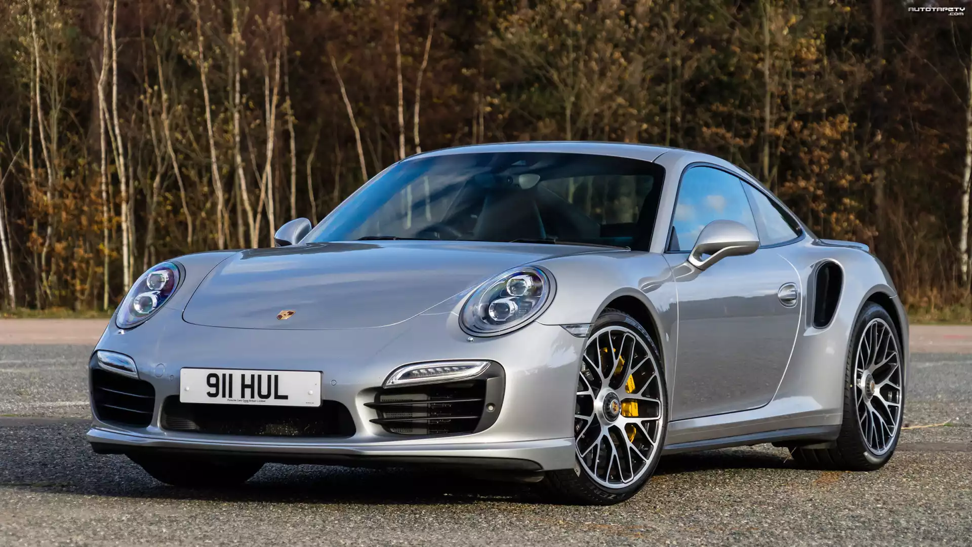 Porsche 911 Turbo, Coupe, Srebrny