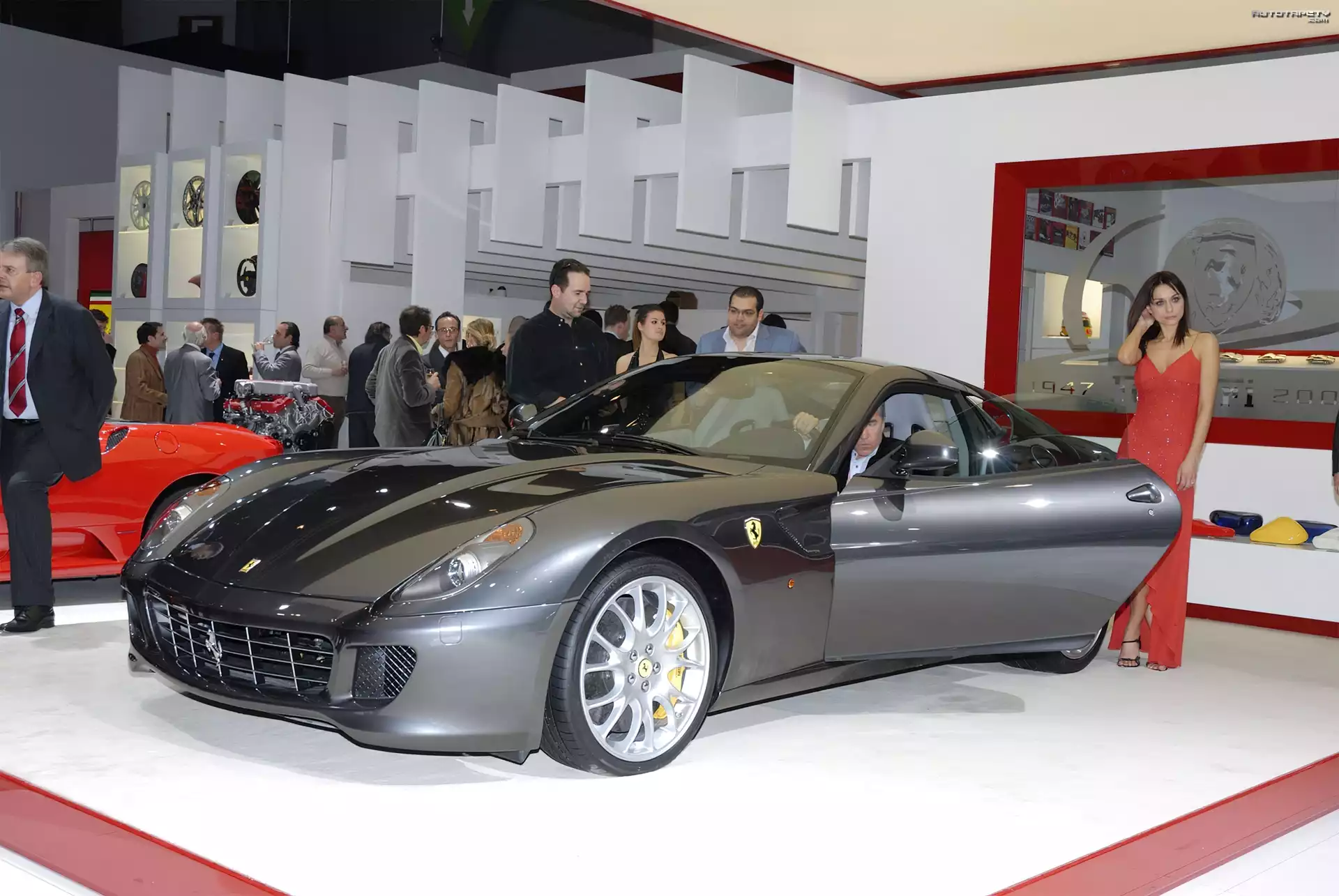 Prezentacja, Ferrari 599, Modelka