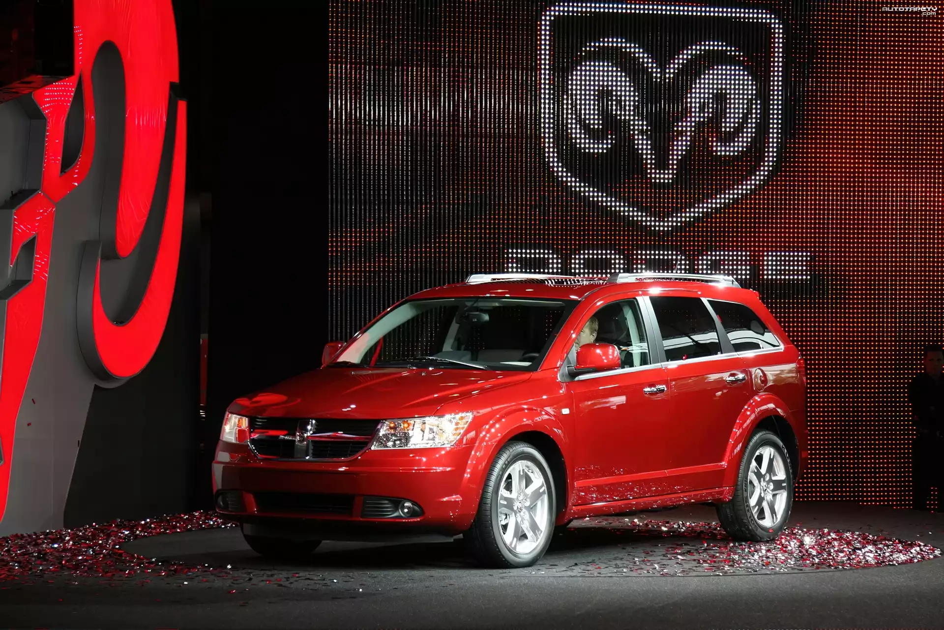 Prezentacja, Dodge Journey, Konfetti
