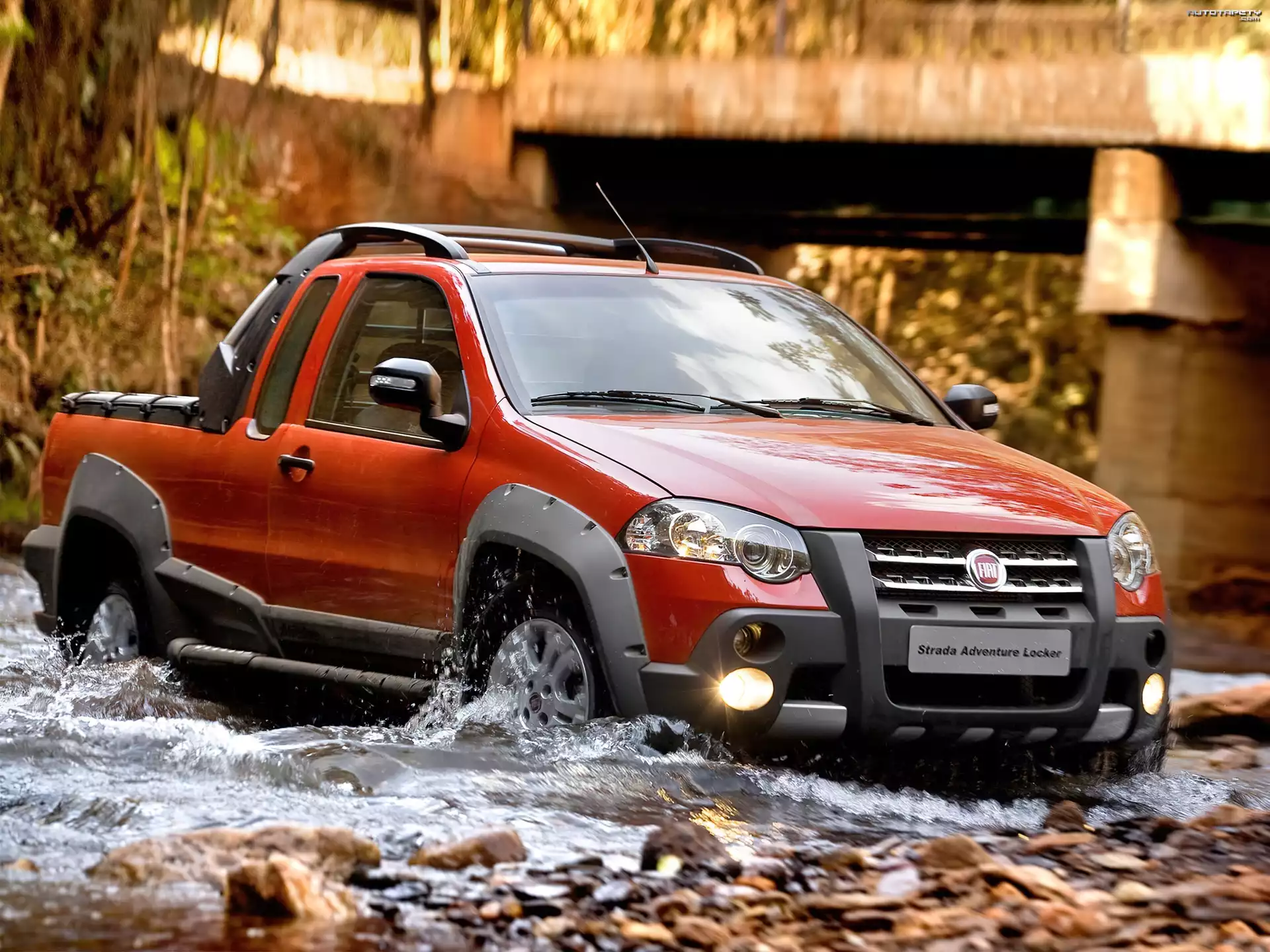 Przeprawa, Fiat Strada, Offroad