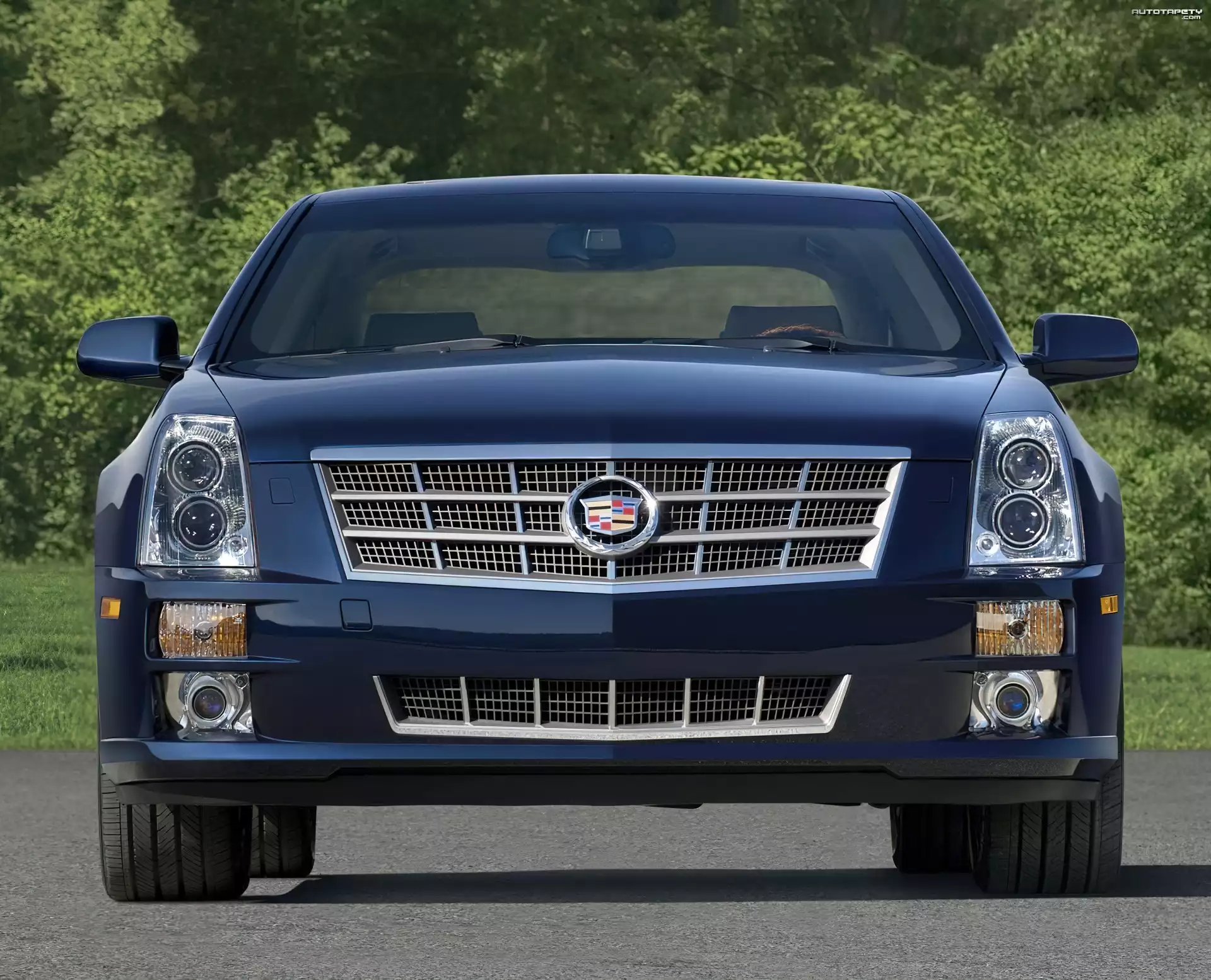 Przód, Cadillac STS, Grill