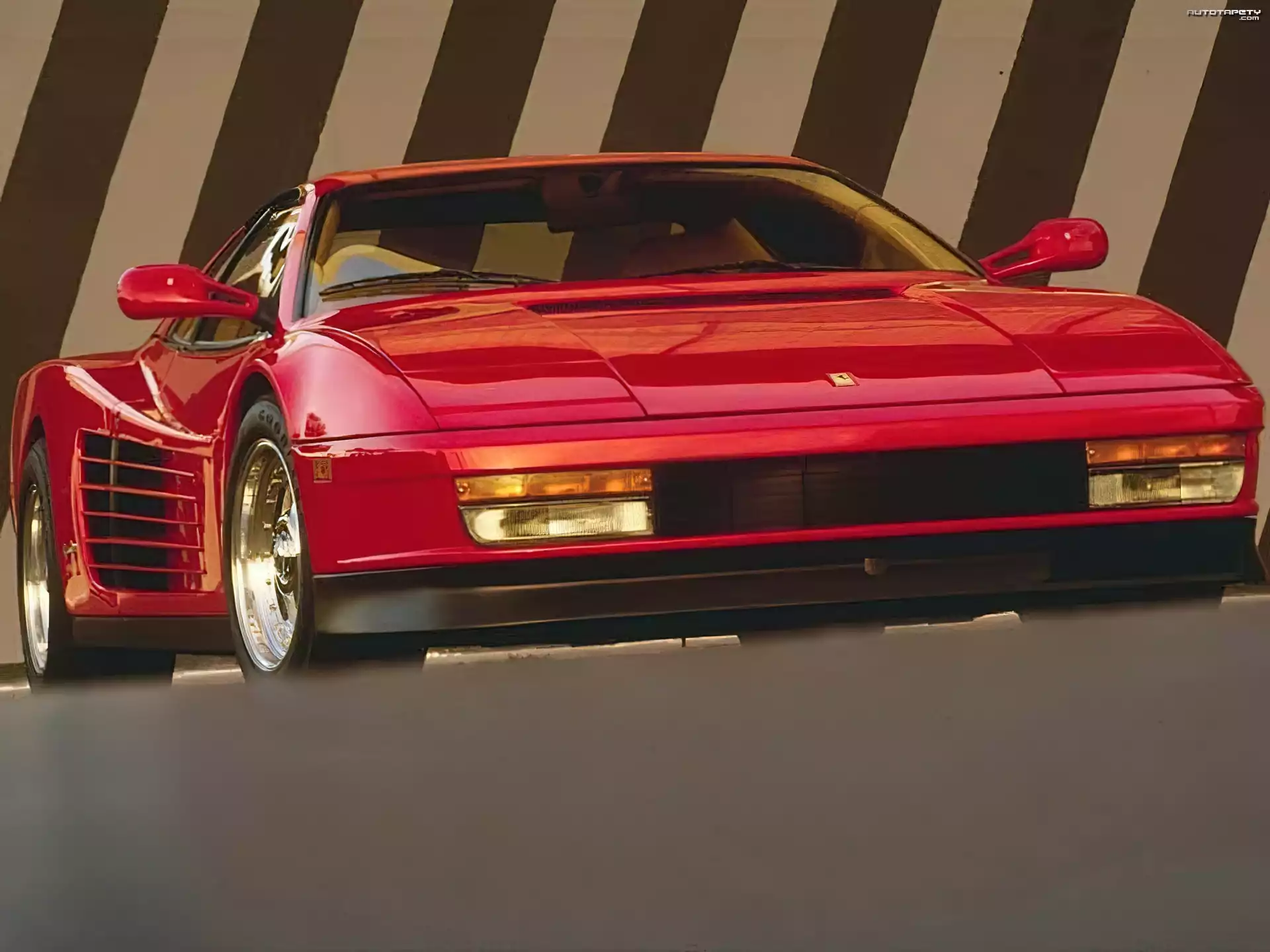 Przód, Ferrari Testarossa, Światła