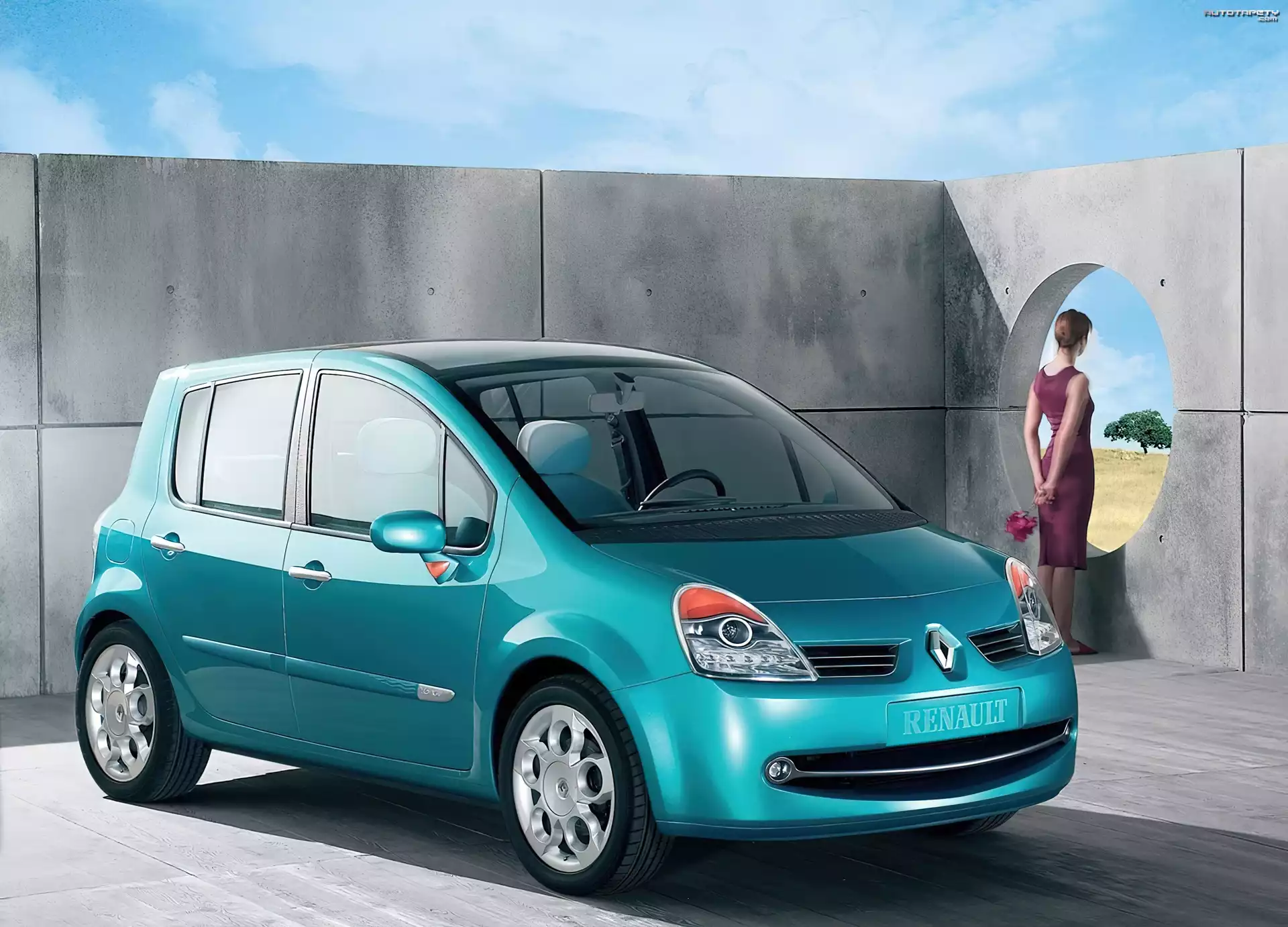 Turkusowy, Renault Modus