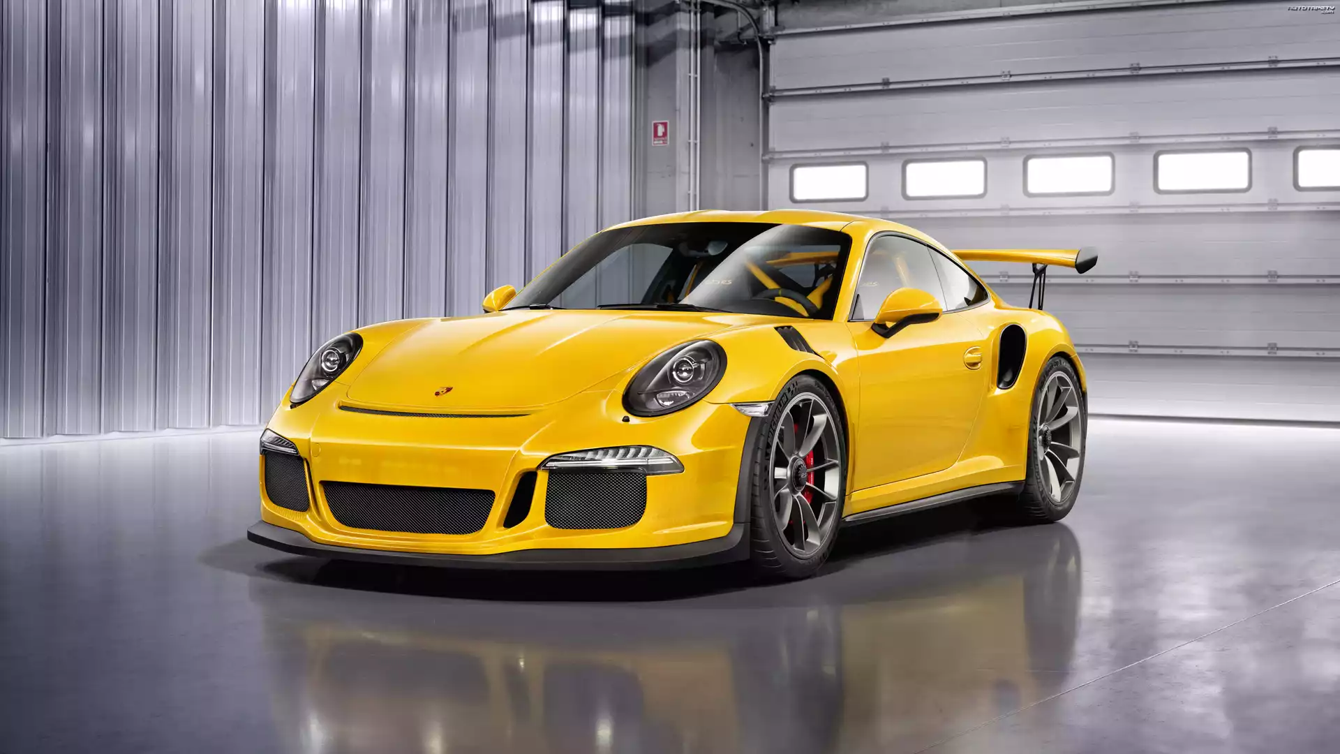 Żółte, Porsche GT3 RS, 2015