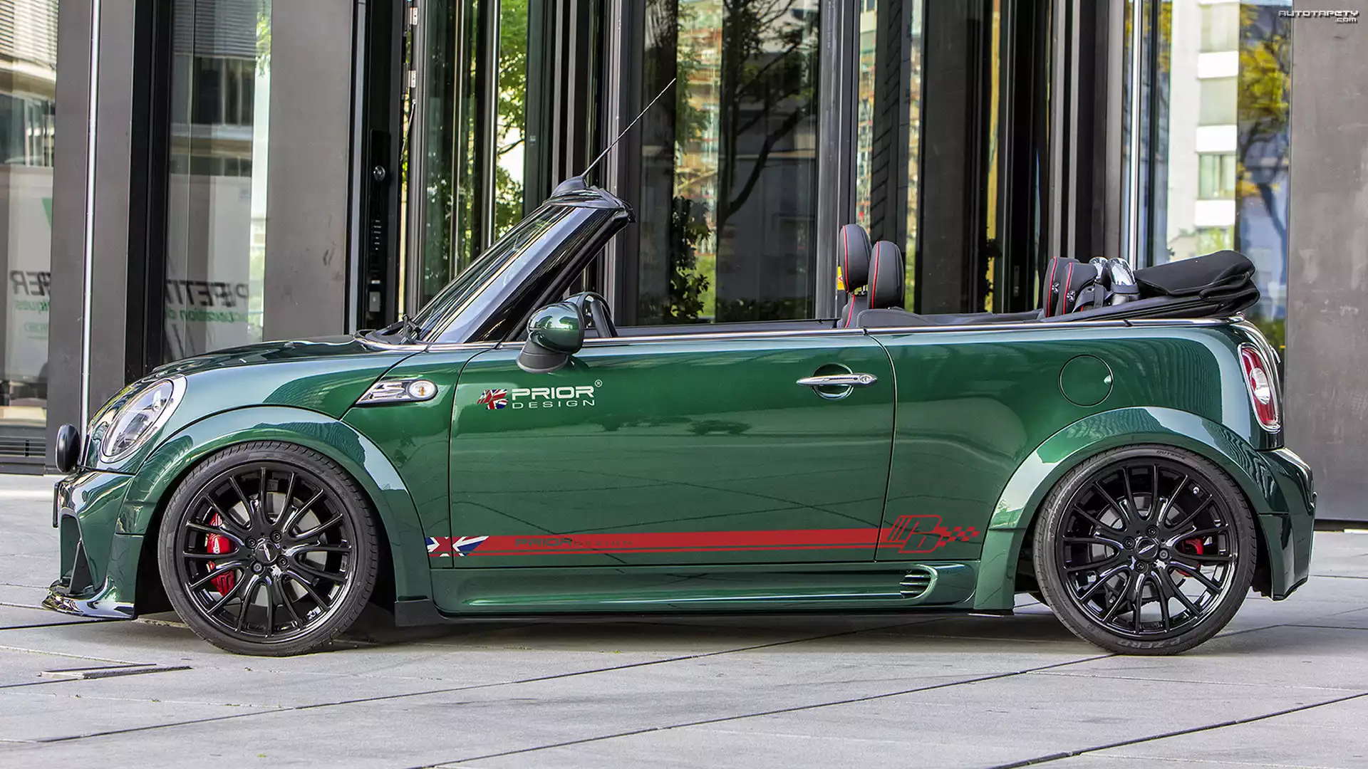Zielony, Mini Cooper, S, Cabrio, Bok