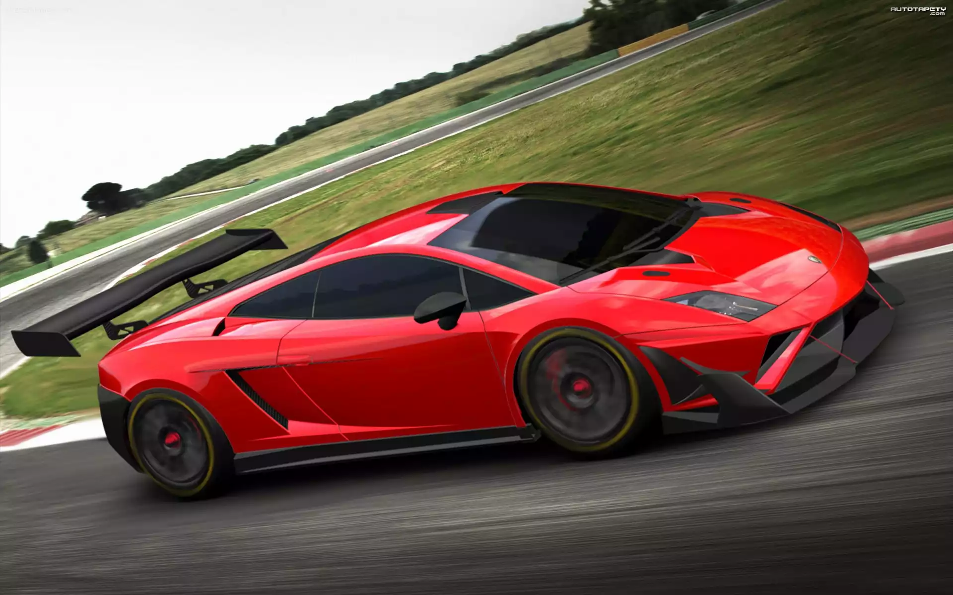 Sportowy, Lamborghini, Gallardo, GT3
