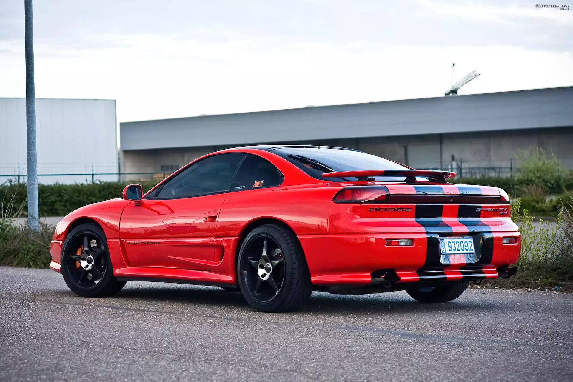 Tył, Dodge Stealth, Czarne, Alufelgi