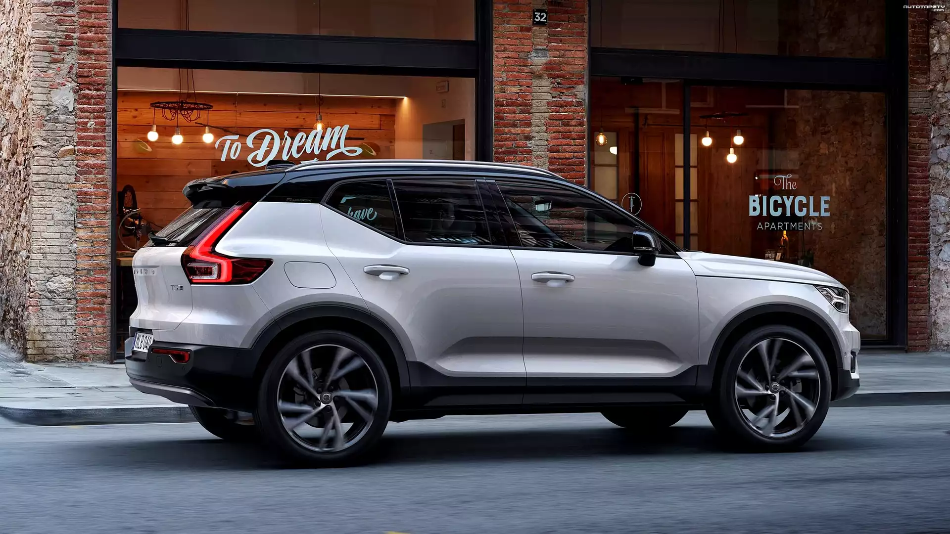 Volvo, XC40, 2018, Ściana, Budynek