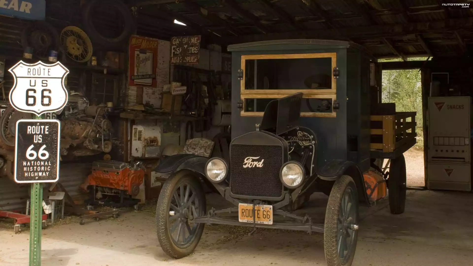 Zabytkowy, Ford, Garaż, Znak