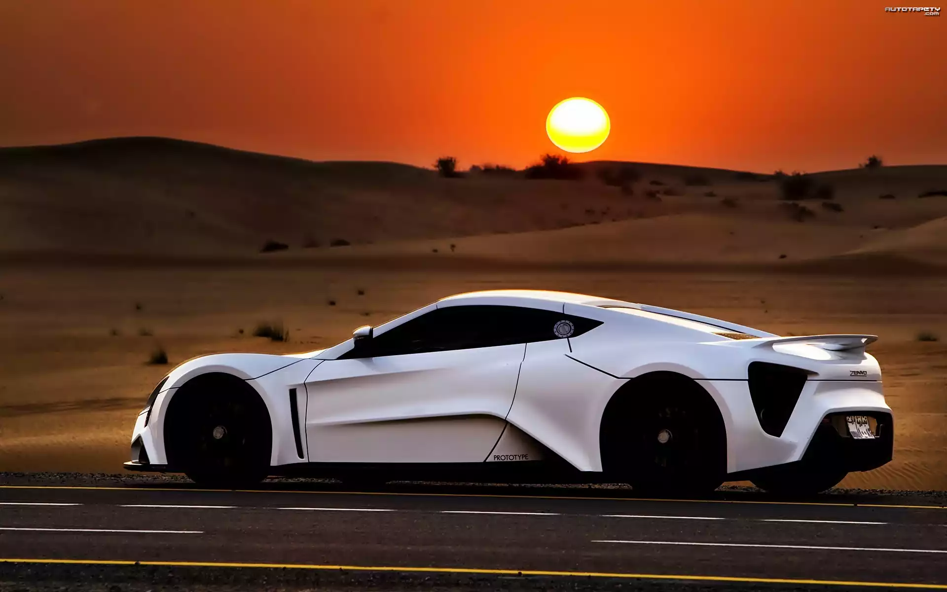 Zenvo 1, Prototyp, Droga, Zachód, Słońca