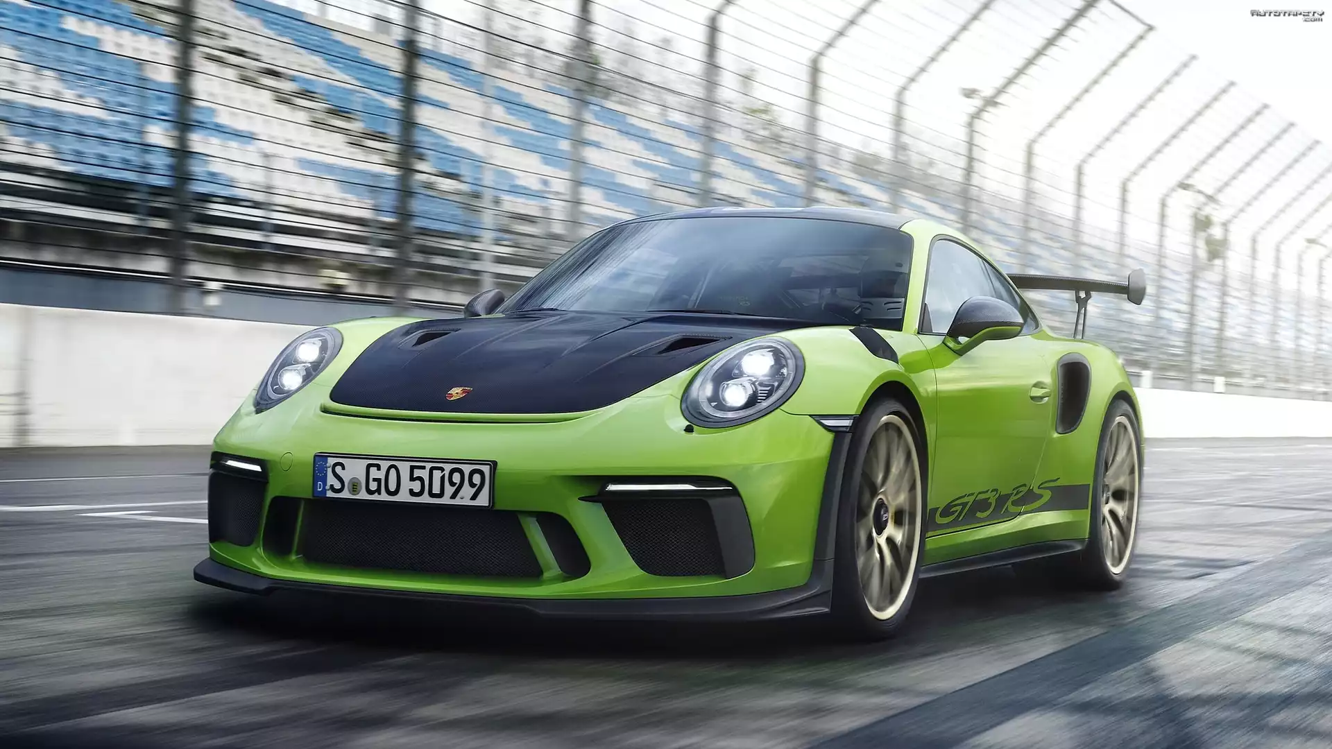 Zielone, Porsche 911 GT3 RS, 2018