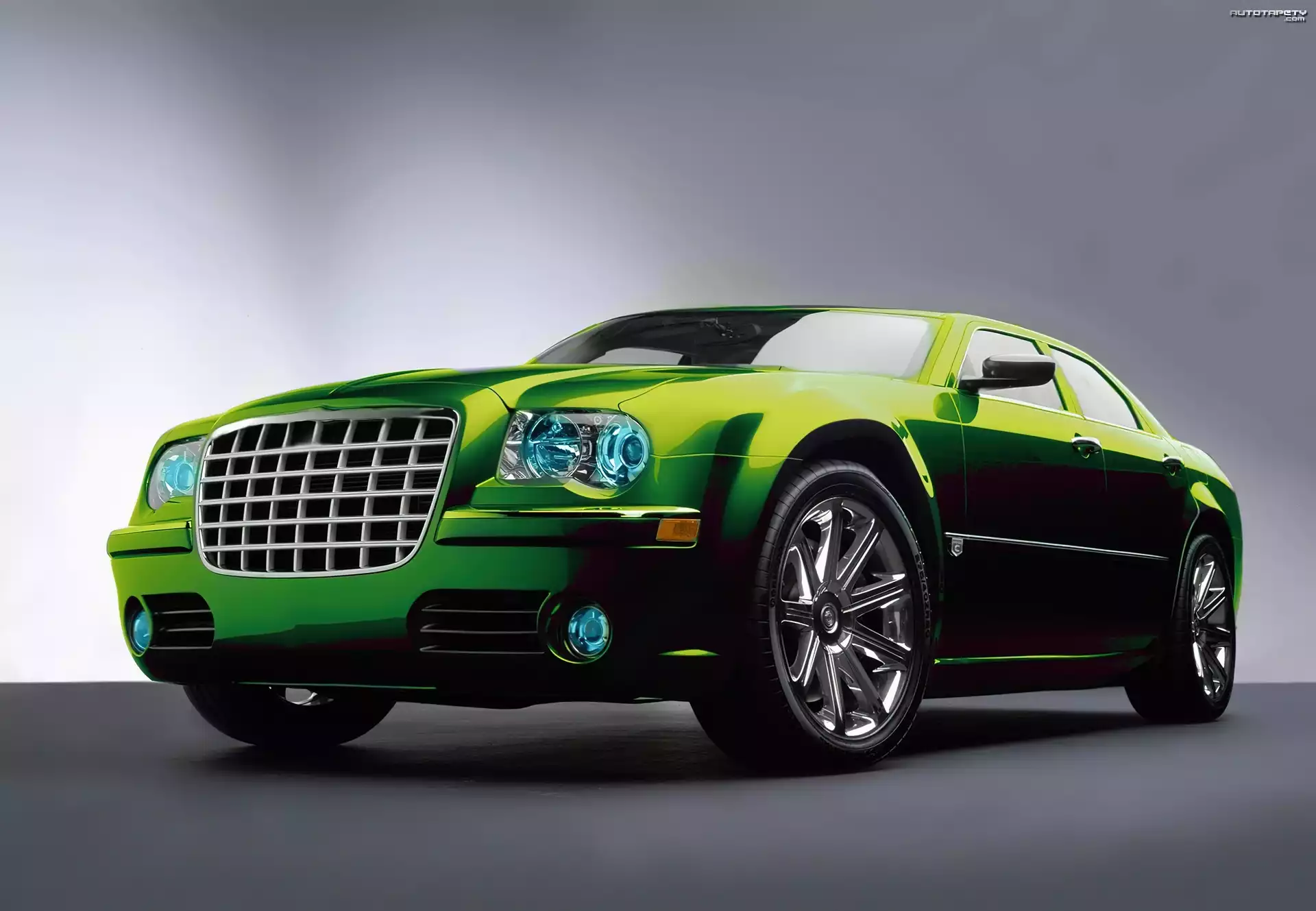 Zielony, Chrysler 300C, Projekt, Grafika