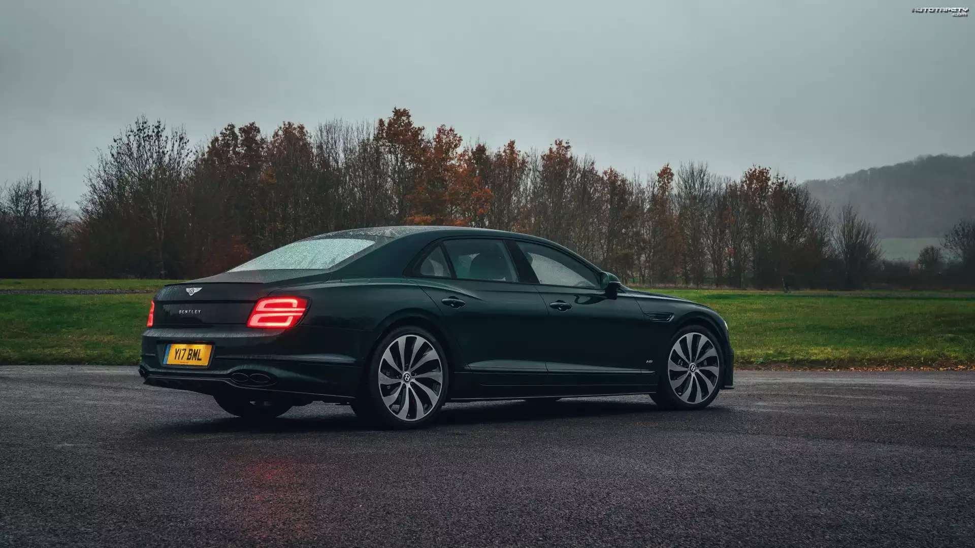 Zielony, Bentley Continental Flying Spur, Bok