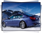 BMW, B7, Alpina, Śnieg