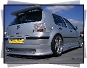 TUNING, Srebrny, Volkswagen Golf 4