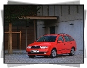 Czerwona, Skoda Fabia, Kombi