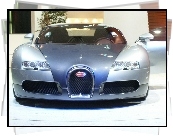 Bugatti Veyron, Światła, Przód, Silver