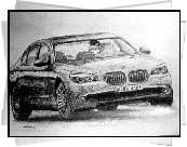 Bmw Seria 7, E66, Szkic, Rysunek