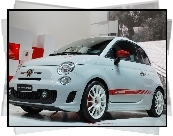 Biały, Abarth 500, Salon, Tapeta