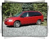 Czerwony, Dodge Caravan, Van