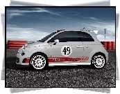 Wyścigowy, Abarth 500, Spojler, Dokładka