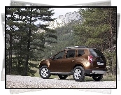 Lewy, Tył, Dacia Duster, Las