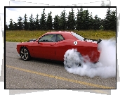 Dodge Challenger, Rozgrzewanie, Opon