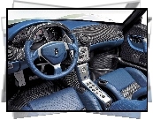Maserati MC12, Niebieskie, Wnętrze
