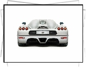 Biały, Koenigsegg, tył