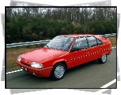 Czerwony, Citroen BX, Droga