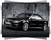 Czarne, Audi RS4, Kabriolet