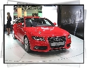 Czerwone, Audi A4 B8, Salon, Genewa