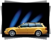 Żółte, Audi S4, Avant