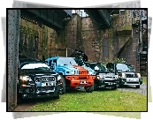 Audi, Hummer, Range Rover, Jeep
