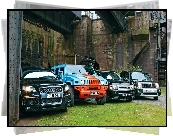 Audi, Hummer, Range Rover, Jeep
