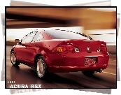 Czerwona, Acura RSX, Tył