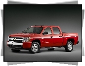 Czerwony, Chevrolet Silverado, Pick, Up