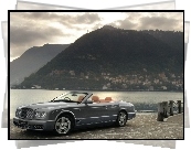 Srebrny, Bentley Azure, Otwarty, Dach