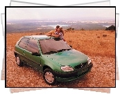 Zielony, Citroen Saxo