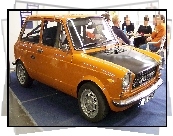 Pomarańczowy, Autobianchi A112, Czarna, Maska